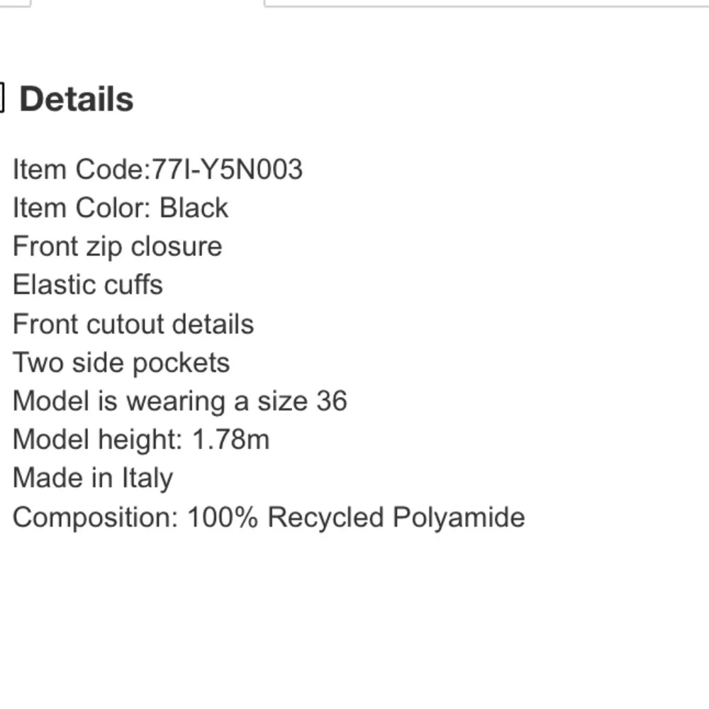 Coperni Cut-Out Cropped Shell Bomber Jacket Black New with Tags US 4 - Picture 6 of 15